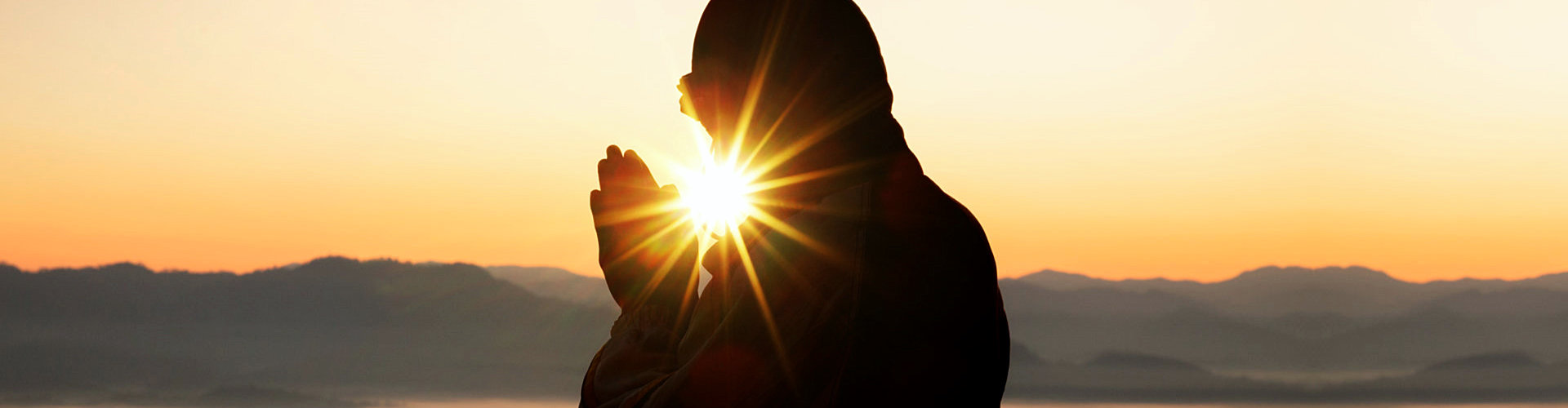 man praying