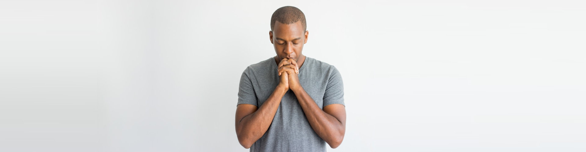 man praying